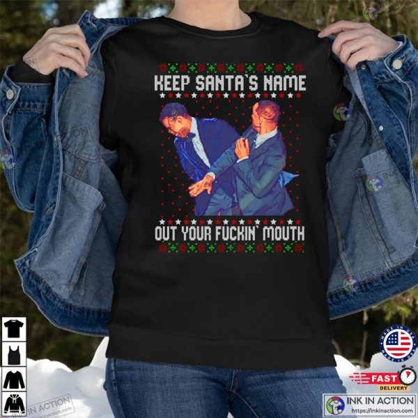 Slap Will Chris Meme 2022 Ugly Christmas Sweater