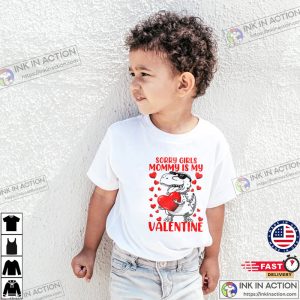 Sorry Girls Mommy Is My Valentine Cute Valentine Day Boys Long Sleeve T Shirt 3