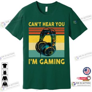 Sorry I Cant Hear You Im Gaming Retro Gamer unique gifts for gamers Premium T Shirt 2