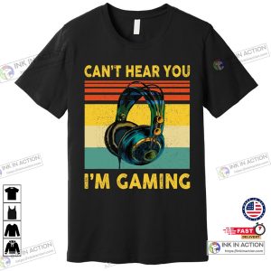 Sorry I Cant Hear You Im Gaming Retro Gamer Gifts Boys Premium T Shirt 3
