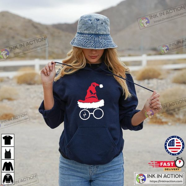 Sorting Hat Wizard Christmas Harry Xmas Gift Idea T-Shirt