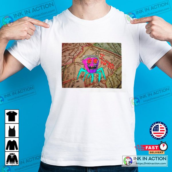 Ulster County I Voted Map Colorful T-shirt