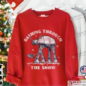 Star Wars AT-AT Walker Dashing Through The Snow Christmas Shirt
