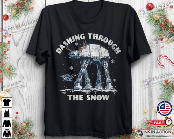 Star Wars AT-AT Walker Dashing Through The Snow Christmas Shirt