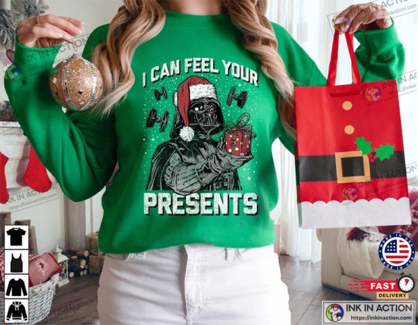Star Wars Christmas Darth Vader I Can Feel Your Presents T-Shirt