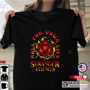 Stranger Things Four Fire And Dice Graphic Tee 4