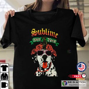 Sublime Merch Vintage Sublime Lou Dog Funny Cotton Black Unisex Shirt 2