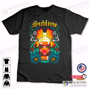 Sublime Tee Retro Punk Sublime Sun Face Rock T Shirt 4