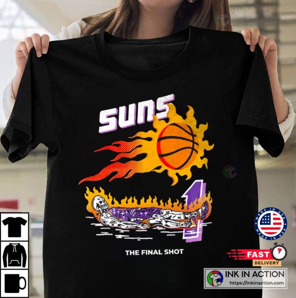 Warren Lotas Suns “ The Final Shot” Purple Skeleton Shirt NBA Unisex T-shirt