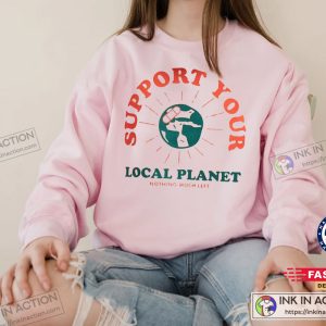 Support Your Planet Hoodie Greenfriendly Print Oversize Unisex Streetwear Style 1