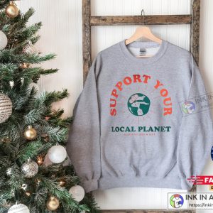 Support Your Planet Hoodie Greenfriendly Print Oversize Unisex Streetwear Style 4