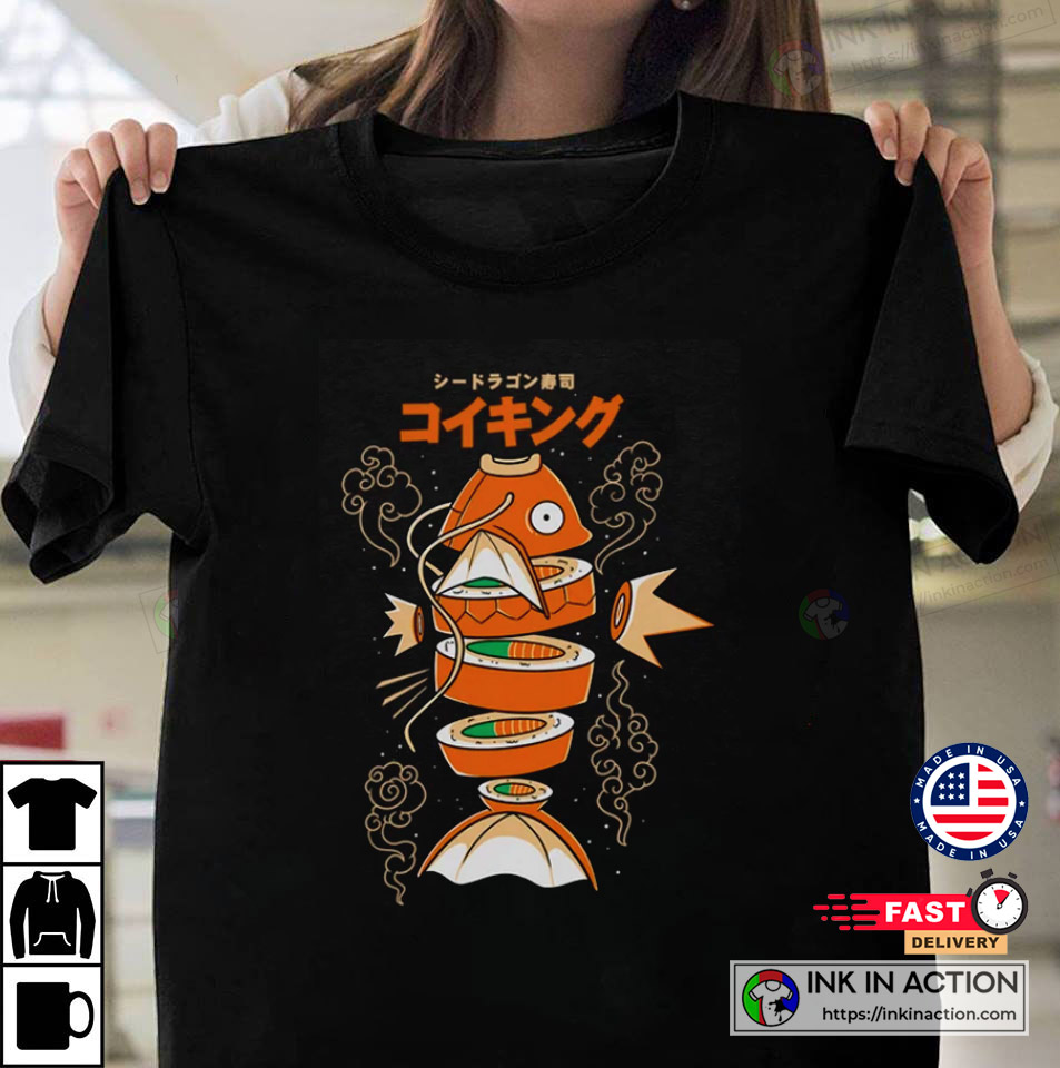 Sushicarp Magikarp Pokemon Anime Food T-shirt - Ink In Action