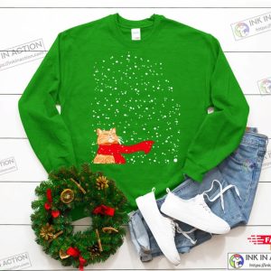 Tabby Snow Cat Christmas Sweater Funny Christmas Sweaters Tabby Snow Cat Ugly Sweater Meowy Catmas Ugly Sweater 2