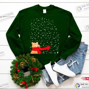 Tabby Snow Cat Christmas Sweater Funny Christmas Sweaters Tabby Snow Cat Ugly Sweater Meowy Catmas Ugly Sweater 3