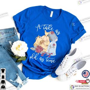 Tale As Old As Time Shirt, Beauty And The Beast, Belle Shirt Women, Disney Princess Shirts
