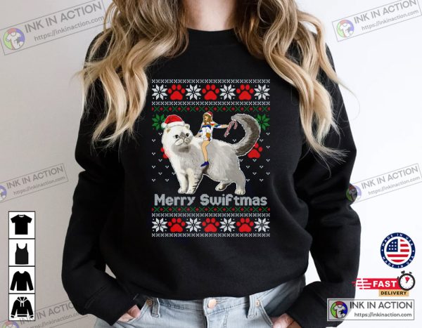 Taylor Merry Swiftmas Ugly Christmas Shirt Sweatshirt