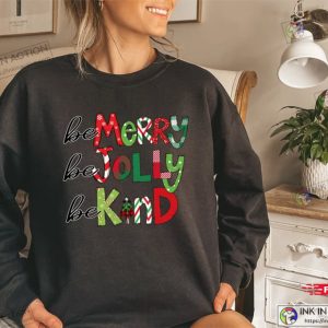 Teacher Christmas Sweater Christmas Crewneck Teacher Sweatshirt Be Kind Shirt 2