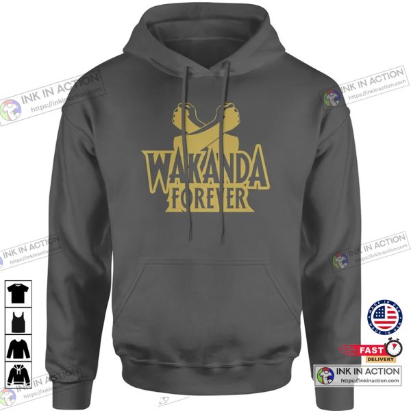 The Black Panther 2 Crossed Arms Wakanda Forever Hoodie Sweatshirt T-shirt