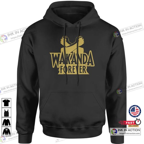 The Black Panther 2 Crossed Arms Wakanda Forever Hoodie Sweatshirt T-shirt