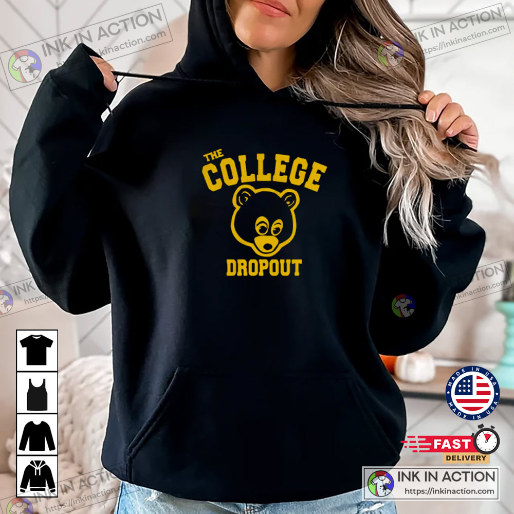 College dropout hoodie discount kanye