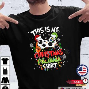 This is my Christmas pajama Santa hat Merry Christmas 2022 T shirt 1