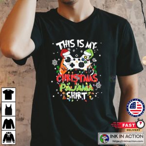 This is my Christmas pajama Santa hat Merry Christmas 2022 T shirt 2