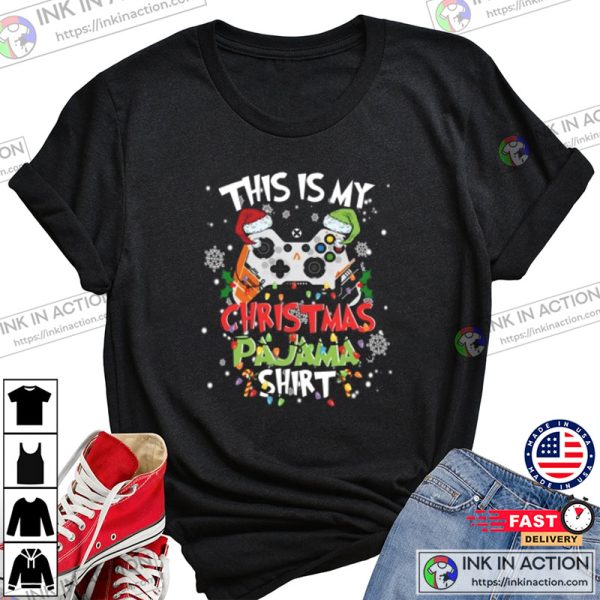 This is my Christmas pajama, Santa hat, Merry Christmas 2022 T-shirt