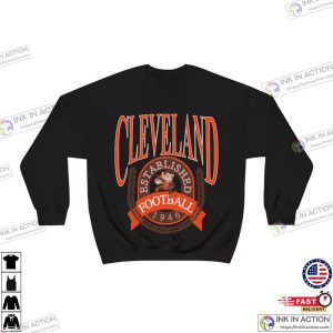 Throwback Cleveland Browns Sweatshirt Vintage Unisex Football Crewneck 2