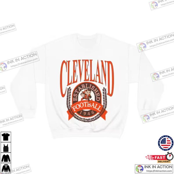 Throwback Cleveland Browns Sweatshirt – Vintage Unisex Football Crewneck