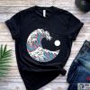 Trans Flag Gift Japanese Art Subtle Pride Month LGBTQ Tee