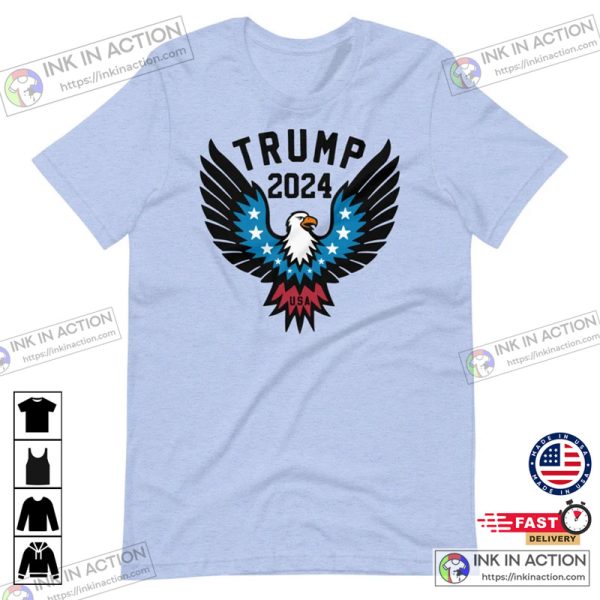 Trump 2024 Republican Patriotic American Eagle Shirt