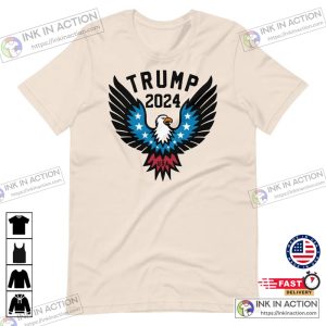 Trump 2024 Republican Patriotic American Eagle Shirt 6
