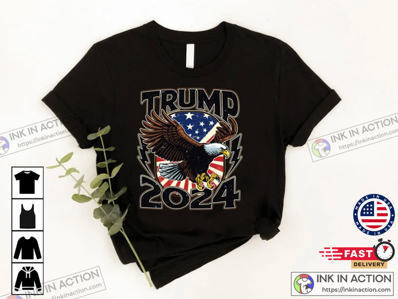 Trump 2024 Republican American Patriotic Eagle Unisex Shirt