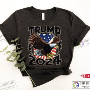 Trump 2024 Republican American Patriotic Eagle Unisex Shirt 2