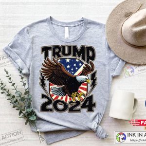 Trump 2024 Republican American Patriotic Eagle Unisex Shirt 3