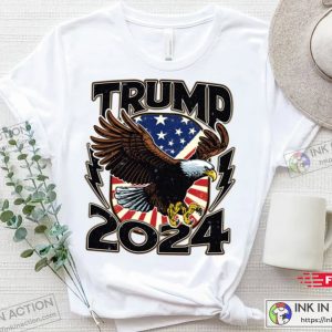 Trump 2024 Republican American Patriotic Eagle Unisex Shirt 4