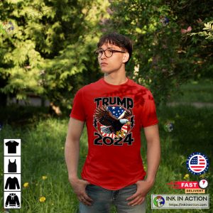 Trump 2024 Republican American Patriotic Eagle Unisex Shirt 5