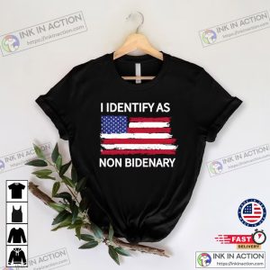 Trump Nation I Identify As Non Bidenary Conservative Shirt 3