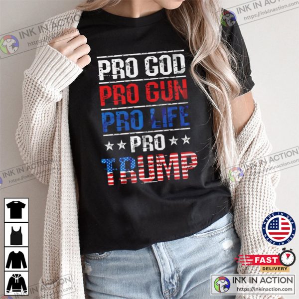 2024 American Flag Vintage MAGA Trump Tshirt