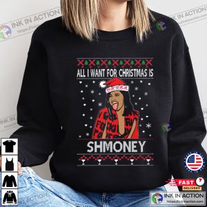 Ugly Christmas Sweater Cardi B All I Want for Christmas is Shmoney 3