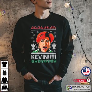 Ugly Christmas Sweater Home Alone Kevin Unisex Sweatshirt 1