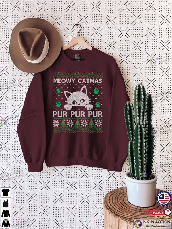 Meowy Catmas Pur Ugly Christmas Sweater