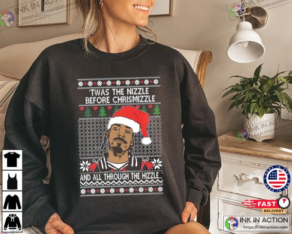 Snoop Dogg ‘Twas The Nizzle Before Chrismizzle Unisex Sweatshirt