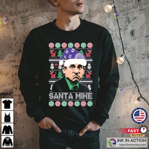 Ugly Christmas Sweater The Office Santa Mike Unisex Sweatshirt