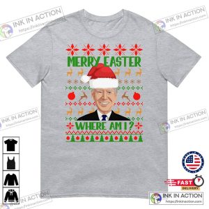 Christmas Happy Easter Joe Biden Party Funny Tshirt 1