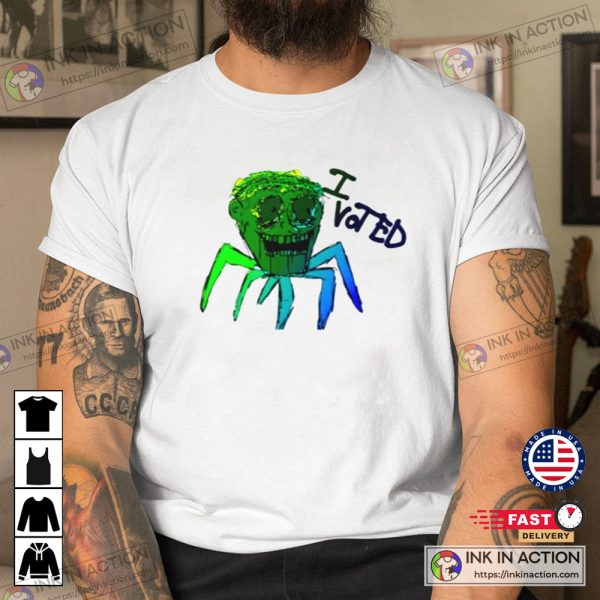 Ulster County Crazy Spider I Voted Spider Green Trending Shirt