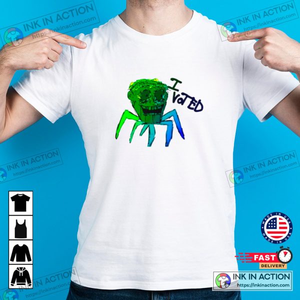 Ulster County Crazy Spider I Voted Spider Green Trending Shirt