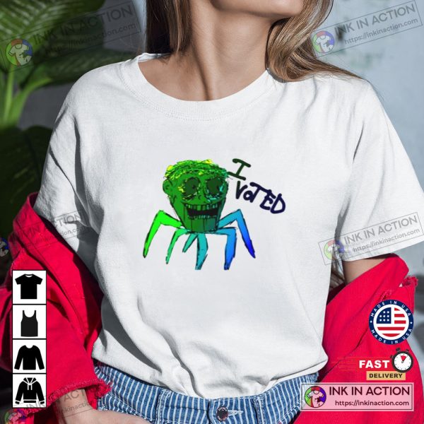 Ulster County Crazy Spider I Voted Spider Green Trending Shirt