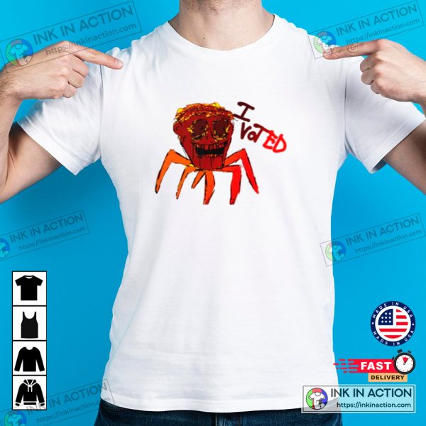 Ulster County Red Crazy Spider I Voted Graphic Tee