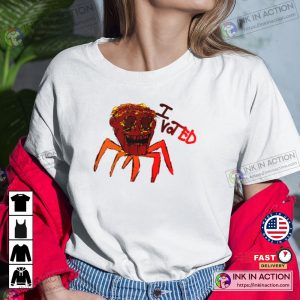 Ulster County Red Crazy Spider I Voted Graphic T Shirt 3